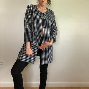 Black and White patterned coat, super cute